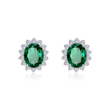 Load image into Gallery viewer, 6.2 CTW Halo Stud  Earrings-E0574CEP
