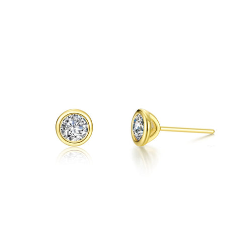 1 CTW Solitaire Stud Earrings-E0581CLG