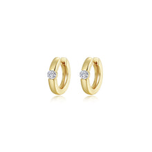 Load image into Gallery viewer, High Polished Huggie Earrings-E0584CLG
