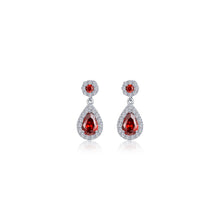 Load image into Gallery viewer, Oval Halo Drop Earrings-E0590GNP
