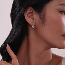 Load image into Gallery viewer, Oval Halo Drop Earrings-E0590OVP
