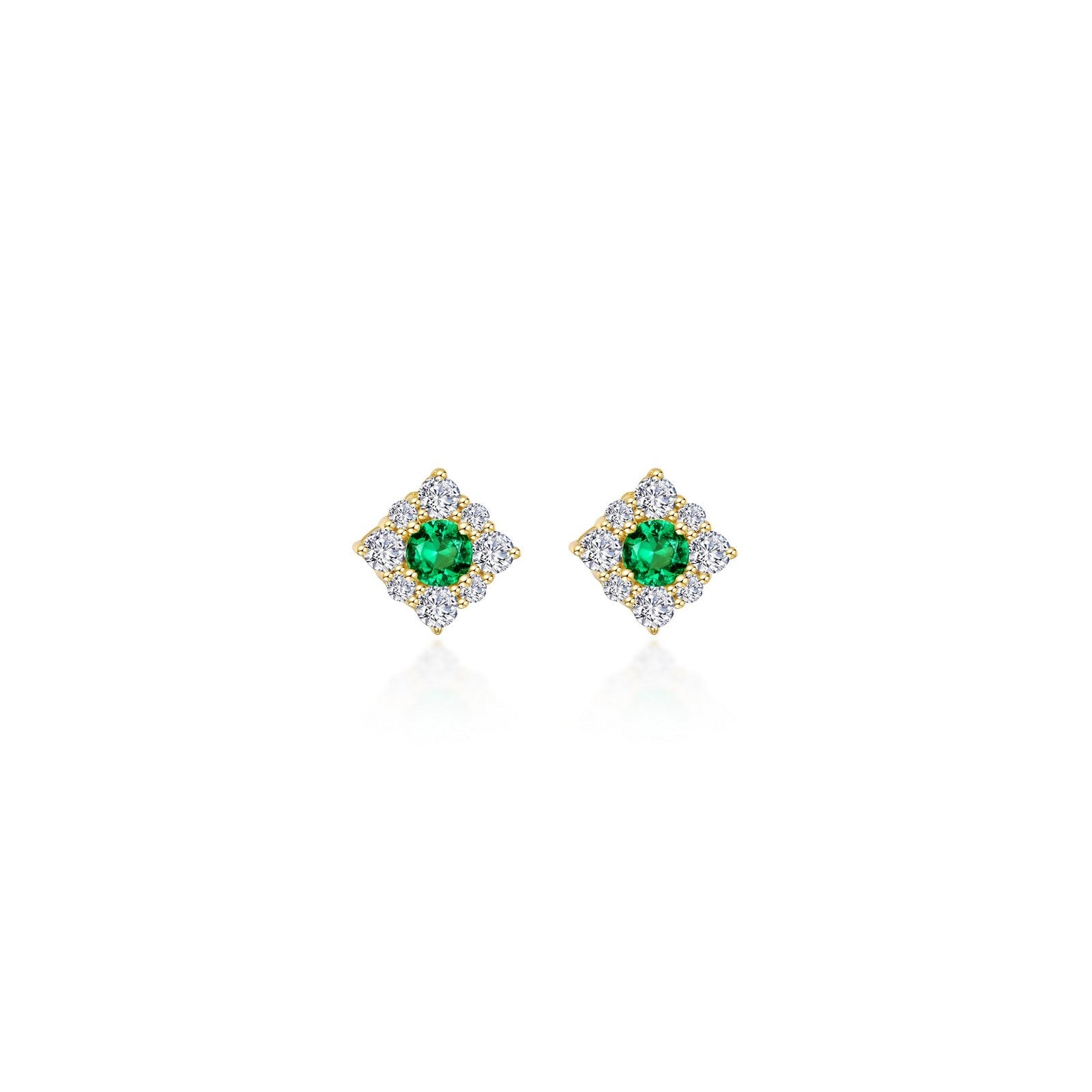 0.54 CTW Halo Stud Earrings-E0596CEG