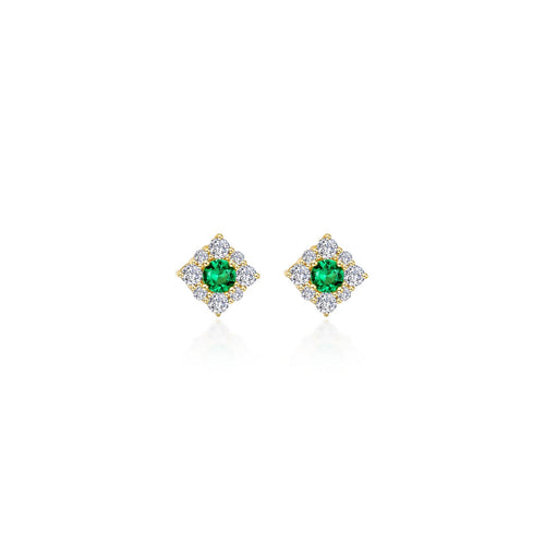 0.54 CTW Halo Stud Earrings-E0596CEG