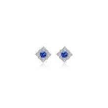 Load image into Gallery viewer, 0.54 CTW Halo Stud Earrings-E0596CSP
