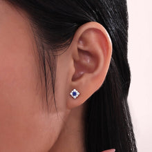 Load image into Gallery viewer, 0.54 CTW Halo Stud Earrings-E0596CSP
