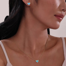 Load image into Gallery viewer, Halo Heart Stud Earrings-E0607BOG
