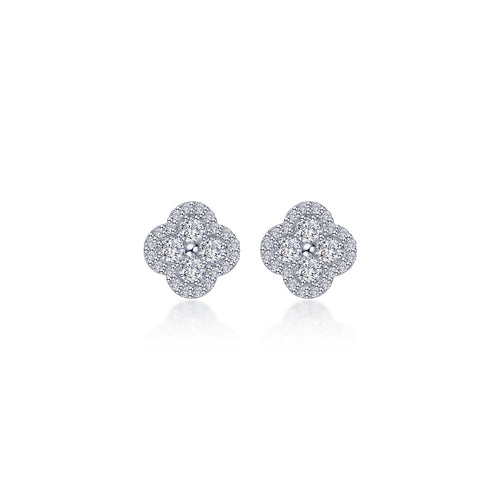 0.8 CTW Halo Stud Earrings-E0610CLP