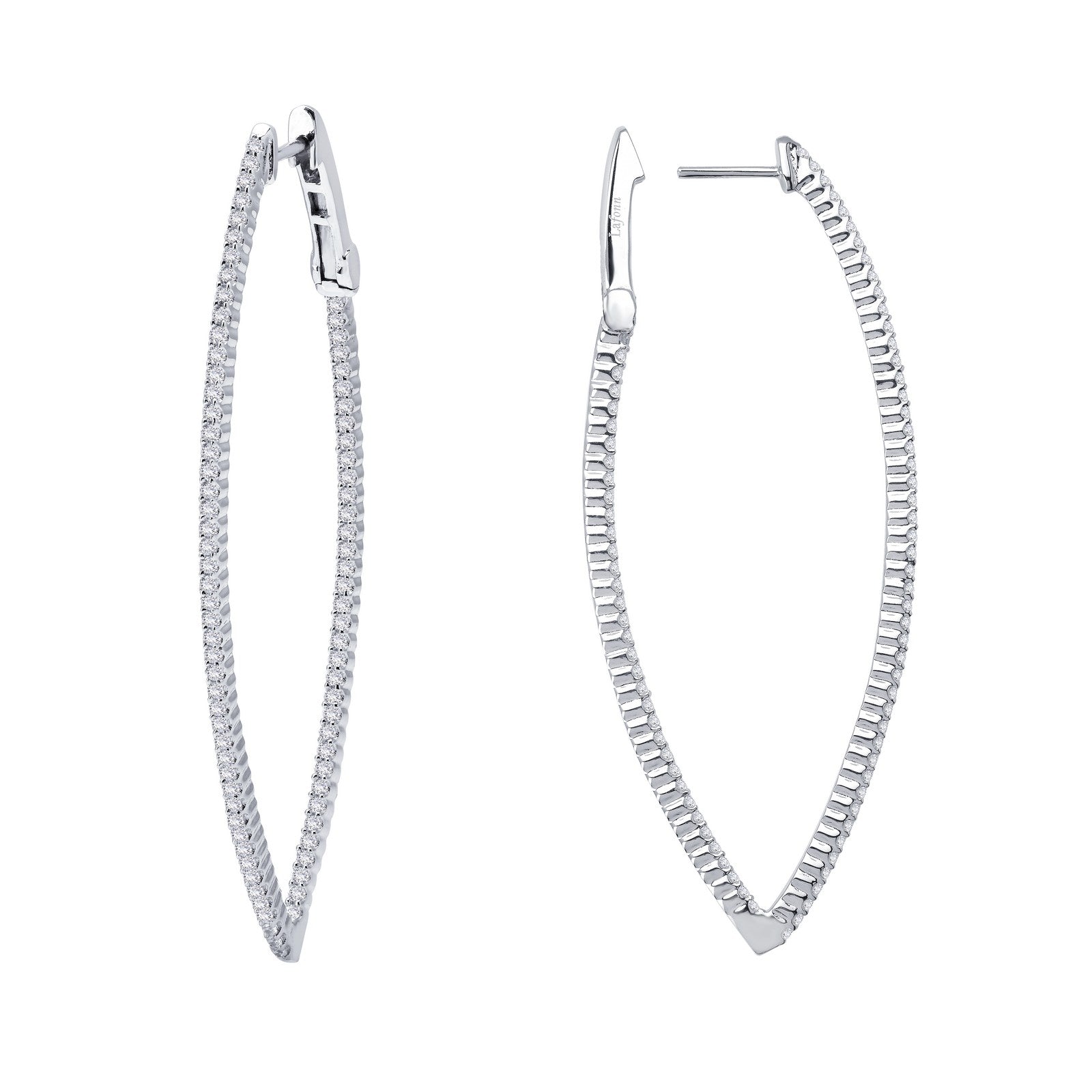 15 mm x 55 mm Hoop Earrings-E3001CLP