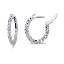 Load image into Gallery viewer, 16 mm x 20 mm Oval Hoop Earrings-E3026CLP
