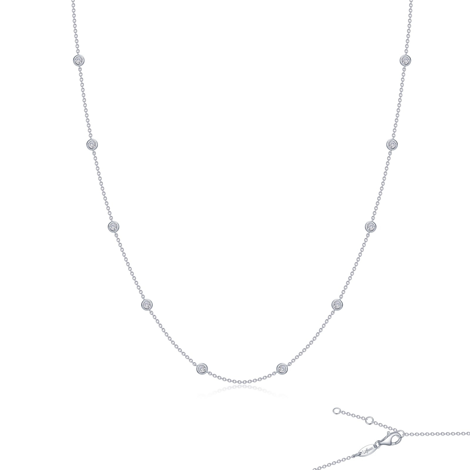 Classic Station Necklace-N0008CLP