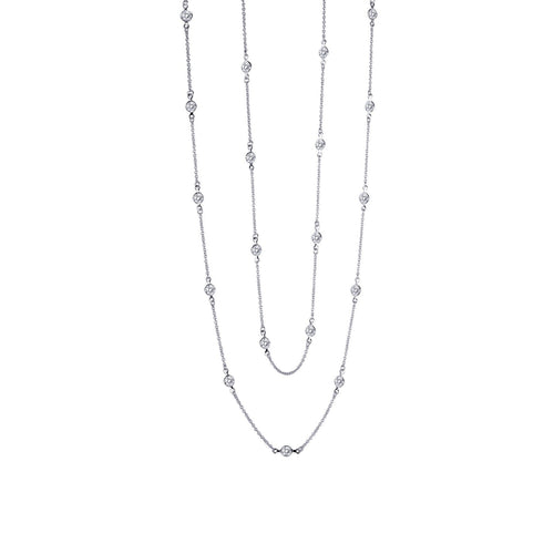 Classic Station Necklace-N0016CLP