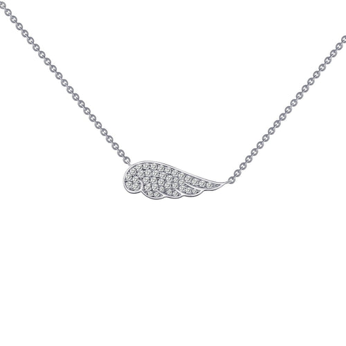 0.33 CTW Angel Wing Necklace-N0018CLP