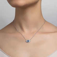 Load image into Gallery viewer, 0.46 CTW Evil Eye Necklace-N0025CSP
