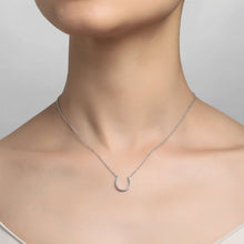 Load image into Gallery viewer, 0.21 CTW Horseshoe Necklace-N0026CLP
