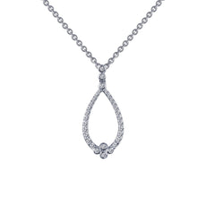Load image into Gallery viewer, Open Teardrop Necklace-N0037CLP
