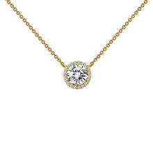Load image into Gallery viewer, 1.23 CTW Halo Necklace-N0038CLG
