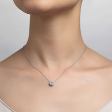 Load image into Gallery viewer, 1.23 CTW Halo Necklace-N0038CLG
