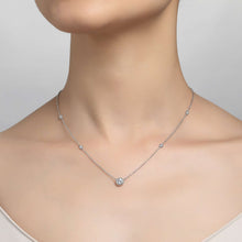 Load image into Gallery viewer, 0.78 CTW Station Necklace-N0039CLP
