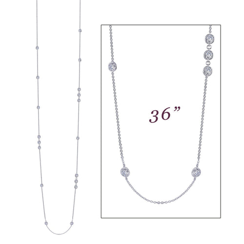 6.48 CTW Station Necklace-N0083CLP