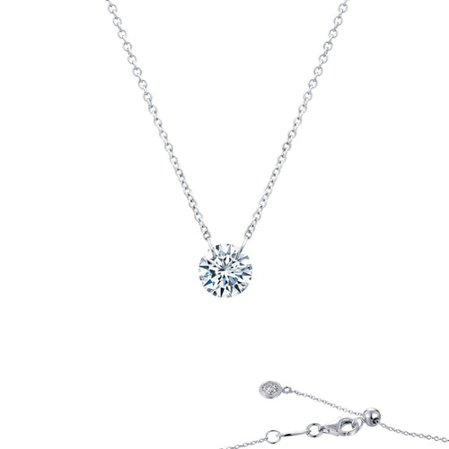 Frameless Solitaire Necklace-N0090CLP
