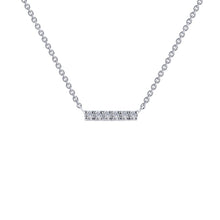 Load image into Gallery viewer, 0.09 CTW Dainty Bar Necklace-N0096CLP
