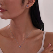 Load image into Gallery viewer, 0.76 CTW Cushion-Cut Halo Necklace-N0100AMP
