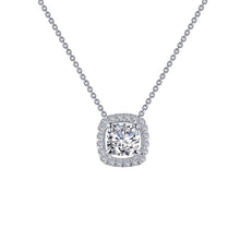 Load image into Gallery viewer, Cushion-Cut Halo Necklace-N0100CLP
