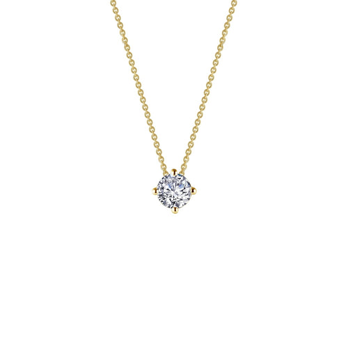 0.65 CTW Solitaire Necklace-N0152CLG