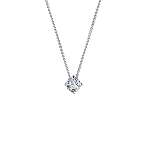 0.65 CTW Solitaire Necklace-N0152CLP