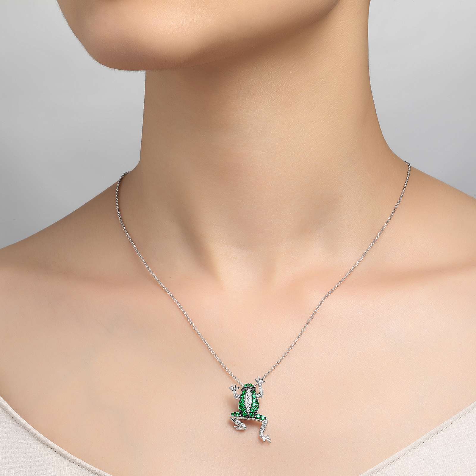 Whimsical Frog Necklace – Lafonn Whimsical Frog Necklace – Lafonn