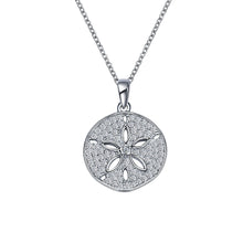 Load image into Gallery viewer, 0.99 CTW Sand Dollar Necklace-N0164CLP
