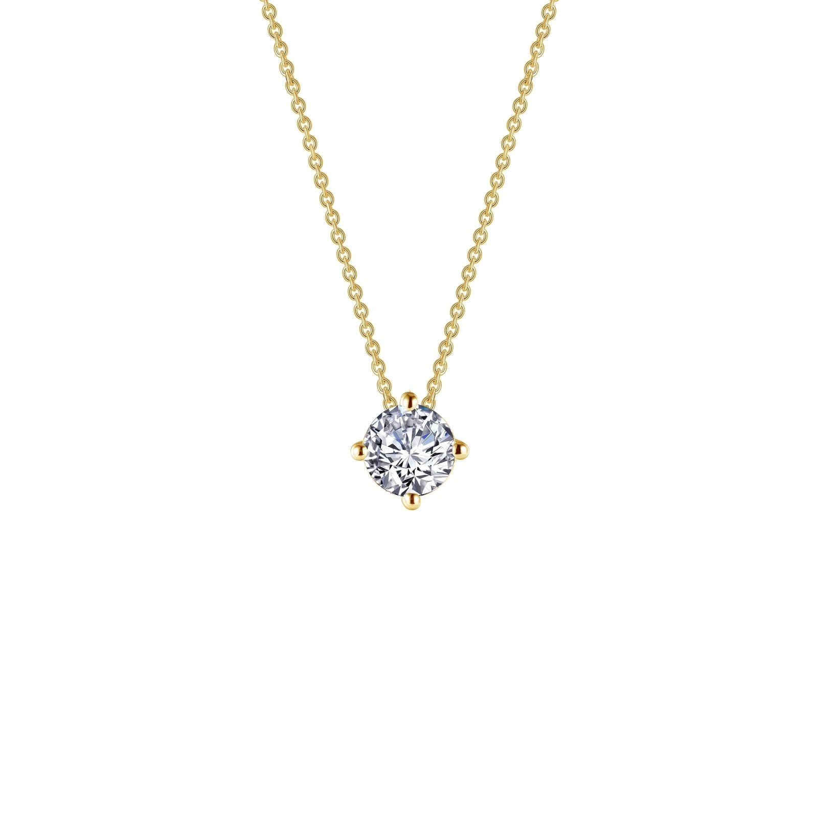0.85 CTW Solitaire Necklace-N0173CLG