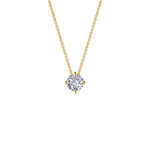 0.85 CTW Solitaire Necklace-N0173CLG