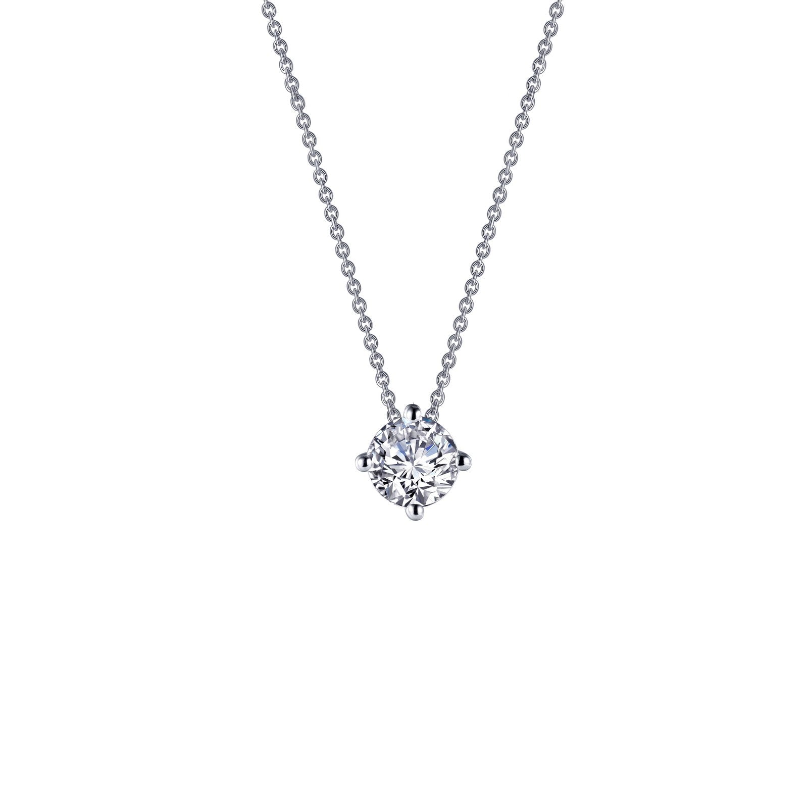 0.85 CTW Solitaire Necklace-N0173CLP