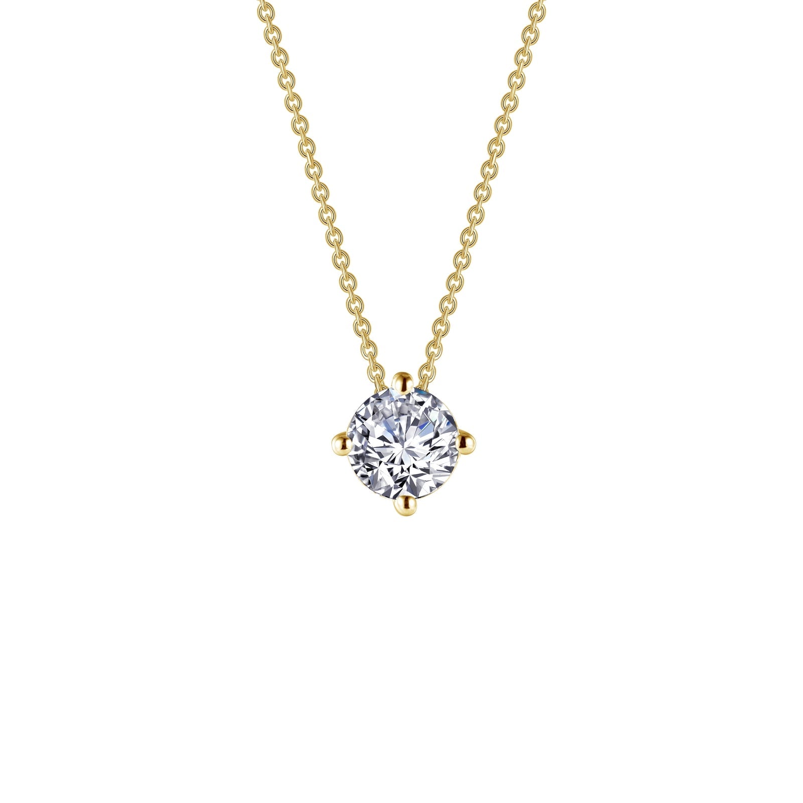 1.5 CTW Solitaire Necklace-N0175CLG