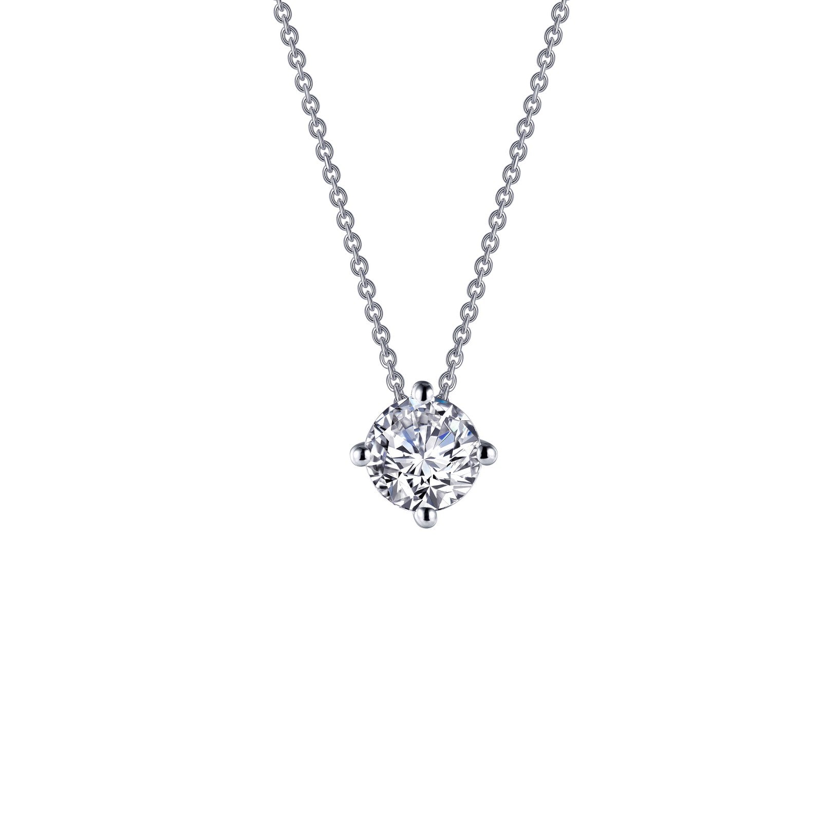 1.5 CTW Solitaire Necklace-N0175CLP