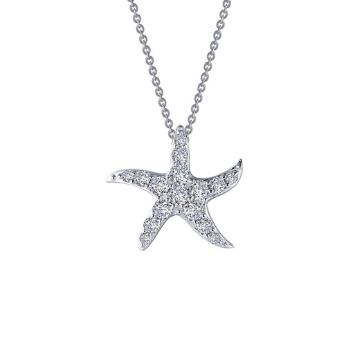 Whimsical Starfish Necklace-N0177CLP