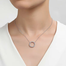 Load image into Gallery viewer, 1.15 CTW Open Circle Necklace-N0190CLP
