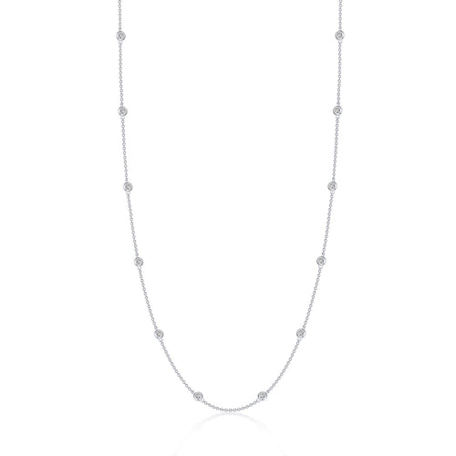 0.73 CTW Station Necklace-N0219CLP