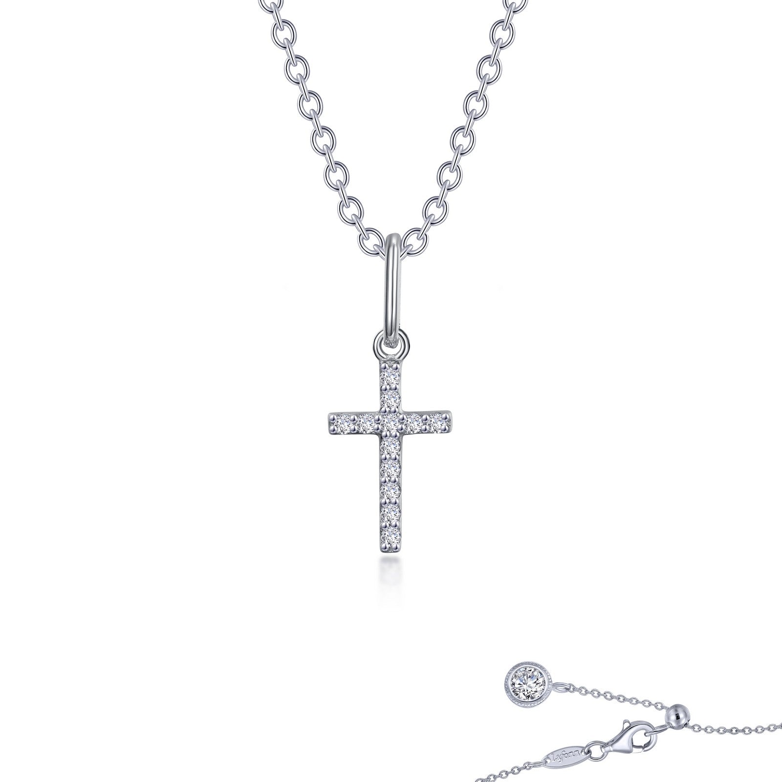 Mini Cross Necklace-N0237CLP