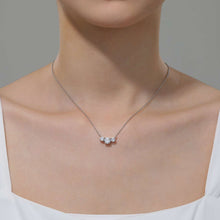 Load image into Gallery viewer, Three-Stone Necklace-N0259CLP
