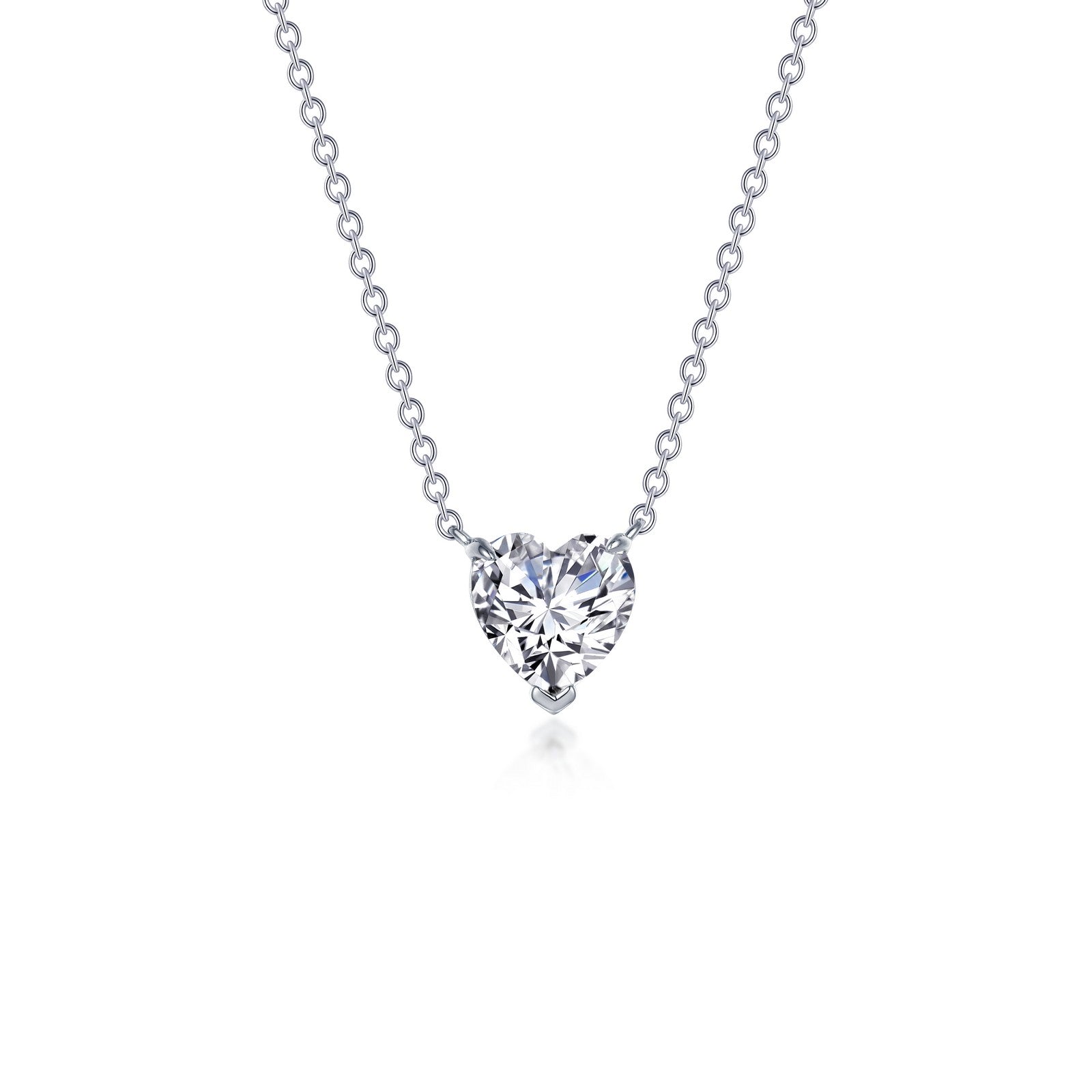 Heart Solitaire Necklace-N0277CLP