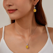 Load image into Gallery viewer, Canary Halo Necklace-N0282CAP
