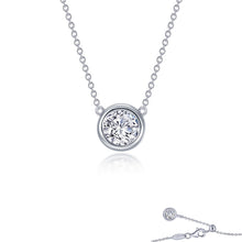 Load image into Gallery viewer, 1.25 CTW Bezel-set Solitaire Necklace-N0295CLP
