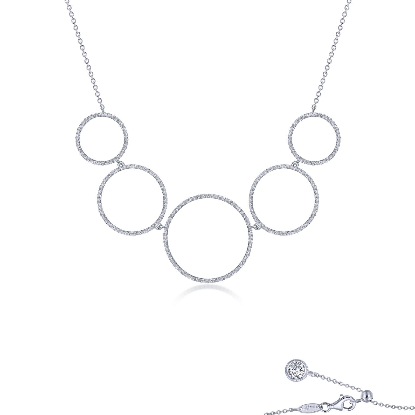 Trendy Five-Circle Necklace-N0296CLP