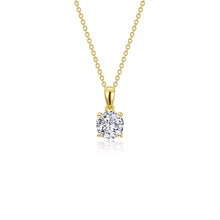 Load image into Gallery viewer, 0.85 CTW 4-Prong Solitaire Necklace-N0304CLG
