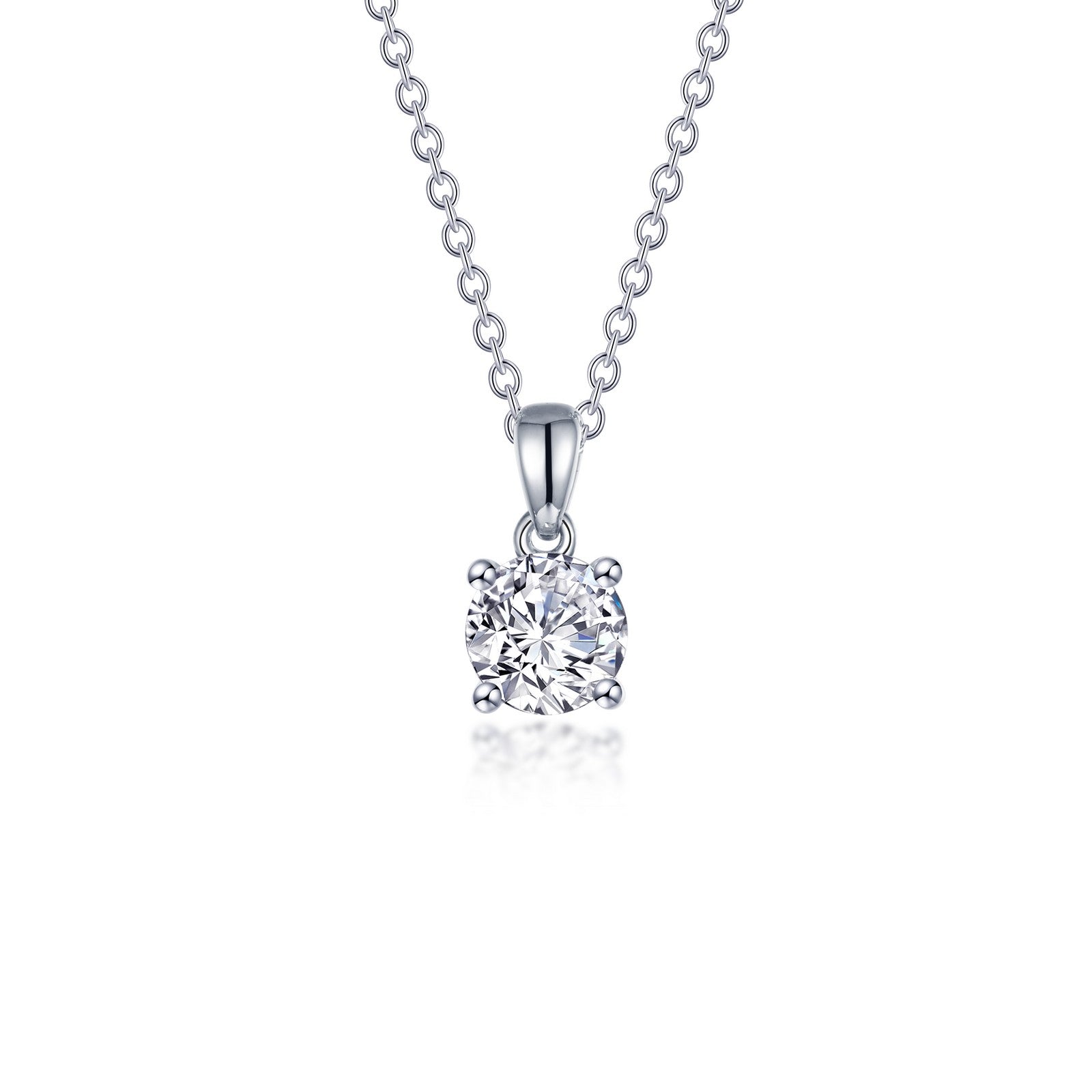 1.25 CTW 4-Prong Solitaire Necklace-N0306CLP
