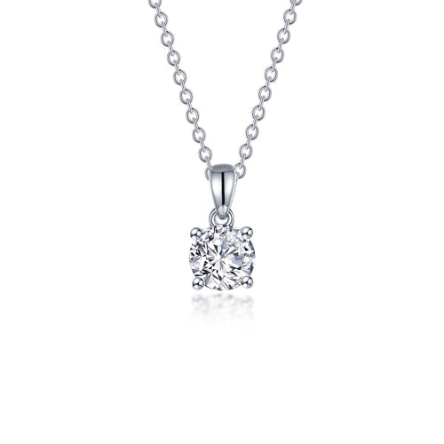 1.25 CTW 4-Prong Solitaire Necklace-N0306CLP