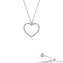 Load image into Gallery viewer, 0.79 CTW Pave Open Heart Necklace-N0308CLP
