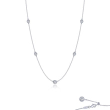 Load image into Gallery viewer, Bezel-set Station Necklace-N0309CLP
